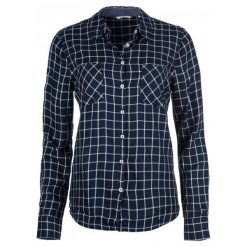 Mustang Koszula Damska Checkblouse 40 Ciemnoniebieska. Czarne koszule damskie Mustang, w kratkę, bez kołnierzyka, bez rękawów. W wyprzedaży za 163,00 zł.