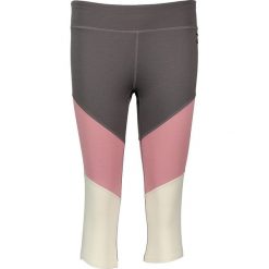 Sportowe legginsy w kolorze szaro-jasnoróżowo-białym. Białe legginsy sportowe damskie marki super.natural, xs. W wyprzedaży za 121,95 zł.