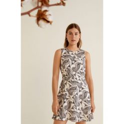 Mango - Sukienka Nora3. Czarne sukienki mini damskie marki Mango, na co dzień, s, z poliesteru, casualowe, z okrągłym kołnierzem. W wyprzedaży za 49,90 zł.