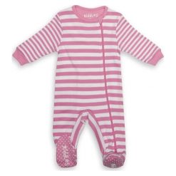 Pajacyk Sachet Pink Stripe 3-6m. Różowe body niemowlęce marki Juddlies. Za 50,06 zł.