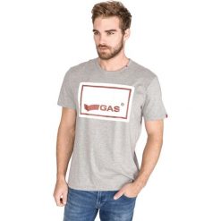 GAS Juby/R Koszulka Szary. Szare podkoszulki męskie Gas, s, z haftami, z bawełny. Za 238,95 zł.
