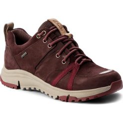 Buty zimowe damskie: Trekkingi CLARKS – Tri Trek Gtx GORE-TEX 261269074 Burgundy Nubuck