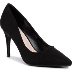 Szpilki DEEZEE - STELLA Black. Czarne półbuty damskie DeeZee, bez wzorów, ze skóry ekologicznej, bez obcasa, na obcasie, bez zapięcia. Za 89,99 zł.