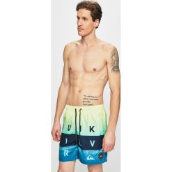 Quiksilver - Kąpielówki. Niebieskie kąpielówki męskie Quiksilver, s, bez wzorów, z poliesteru. W wyprzedaży za 139,90 zł.