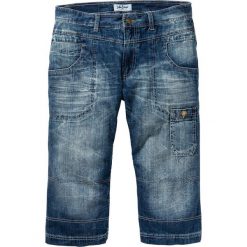 Dżinsy 3/4 Regular Fit Straight bonprix niebieski "medium bleached". Niebieskie jeansy męskie bonprix, m, bez wzorów. Za 99,99 zł.