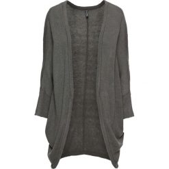 Sweter bez zapięcia "oversize" bonprix ciemnoszary. Czarne swetry oversize damskie marki bonprix, z denimu. Za 74,99 zł.