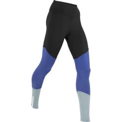 Legginsy we wzory: Legginsy do biegania, długie, LEVEL 3 bonprix czarno-szafirowo-srebrnoszary