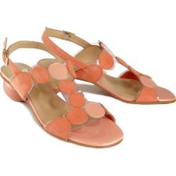 BRENDA ZARO T3558A camelia 61, sandały damskie. Sandały damskie Brenda Zaro, bez wzorów, z gumy, bez obcasa, na obcasie, bez zapięcia. Za 409,90 zł.