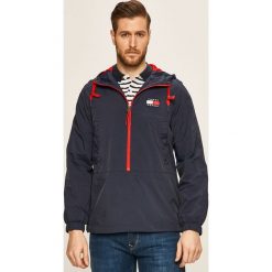 Tommy Jeans - Kurtka. Niebieskie płaszcze męskie Tommy Jeans, s, bez wzorów, z poliesteru, krótkie, z kapturem. W wyprzedaży za 399,90 zł.
