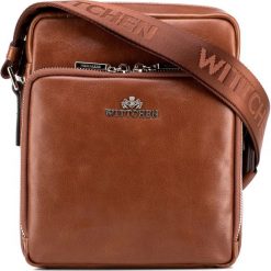 Torba 88-4U-412-5. Brązowe listonoszki męskie Wittchen, w paski, eleganckie, małe. Za 500,65 zł.