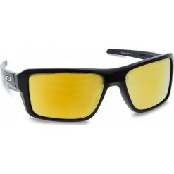 Okulary przeciwsłoneczne OAKLEY - Double Edge OO9380-0266 Polished Black/24k Iridium. Czarne okulary przeciwsłoneczne męskie wayfarery Oakley, z tworzywa sztucznego. W wyprzedaży za 479,00 zł.
