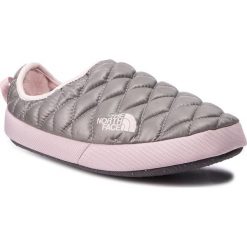 Kapcie THE NORTH FACE - Thermoball Tntmul4 T9331D8NA Shfrsgy/Brnsllc. Szare klapki damskie marki The North Face, bez wzorów, z gumy, na wysokim obcasie. W wyprzedaży za 159,00 zł.
