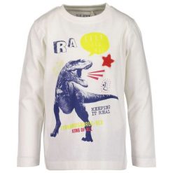 Blue Seven T-Shirt Chłopięcy Z Dinozaurem 98 Biały. Niebieskie t-shirty chłopięce Blue Seven, bez wzorów, z bawełny, bez rękawów. W wyprzedaży za 35,00 zł.