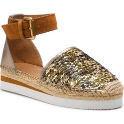 Espadryle SEE BY CHLOÉ - SB32202C Halley 057/Nappa Vintage 061. Żółte espadryle damskie See by Chloé, bez wzorów, z zamszu, bez obcasa. W wyprzedaży za 669,00 zł.