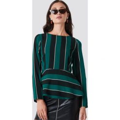 Rut&Circle Bluzka w paski - Green. Zielone bluzki damskie Rut&Circle, w paski, z dekoltem na plecach, bez rękawów. W wyprzedaży za 56,78 zł.