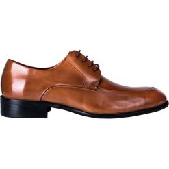 Półbuty BUKN000102. Pomarańczowe półbuty męskie Giacomo Conti, bez wzorów, ze skóry, eleganckie, bez zapięcia. Za 399,00 zł.