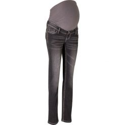 Dżinsy ciążowe "multi-stretch" STRAIGHT bonprix szary. Szare jeansy damskie bonprix, moda ciążowa. Za 134,99 zł.
