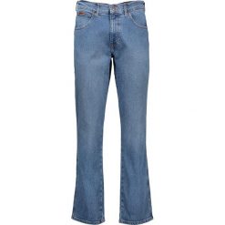 Dżinsy - Straight fit - w kolorze niebieskim. Niebieskie jeansy męskie Wrangler, m, w paski. W wyprzedaży za 158,95 zł.