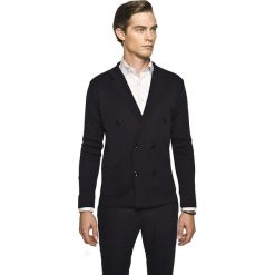 Sweter chaulin m granatowy. Niebieskie swetry męskie Recman, m, bez wzorów, bez kołnierzyka, bez kaptura. Za 289,00 zł.