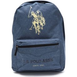Plecak w kolorze niebieskim - (S)34 x (W)45 x (G)16 cm. Niebieskie plecaki damskie marki U.S. Polo, w paski, z materiału. W wyprzedaży za 119,95 zł.