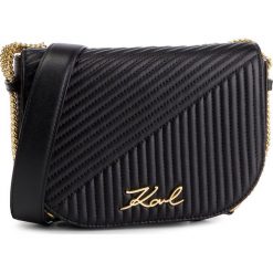 Torebka KARL LAGERFELD - 91KW3064 Black. Czarne listonoszki damskie marki KARL LAGERFELD, bez wzorów, ze skóry, bez dodatków. Za 1659,00 zł.