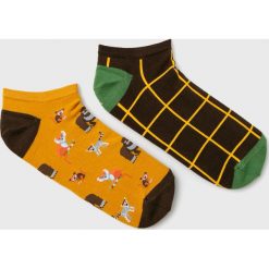 Medicine - Skarpety Basic (2-Pack). Brązowe skarpetki męskie MEDICINE, bez wzorów, z elastanu. Za 19,90 zł.