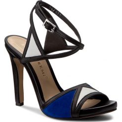 Sandały BRUNO PREMI - Vit + Vit + Cam K2203N Nero/Bianco/Bluette. Niebieskie klapki damskie Bruno Premi, bez wzorów, ze skóry, bez obcasa, na obcasie. W wyprzedaży za 249,00 zł.