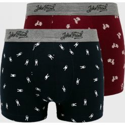 John Frank - Bokserki (2-pack). Niebieskie bokserki męskie John Frank, bez wzorów, z elastanu. Za 79,90 zł.