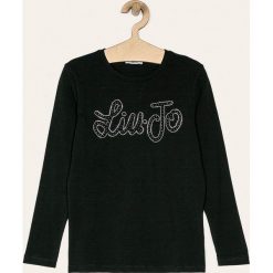 Liu Jo - Longsleeve dziecięcy 128-170 cm. Niebieskie bluzki dziewczęce Liu Jo, z aplikacjami, z elastanu, z okrągłym kołnierzem, z długim rękawem, długie, bez kaptura. W wyprzedaży za 119,90 zł.