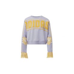Bluzy adidas SWEATSHIRT. Fioletowe bluzy damskie Adidas, bez wzorów, bez rękawów, bez kaptura. Za 299,00 zł.