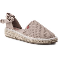Espadryle BIG STAR - DD274A193 Beige. Brązowe espadryle damskie BIG STAR, bez wzorów, z tworzywa sztucznego, retro, bez obcasa, na koturnie, bez zapięcia. Za 109,00 zł.