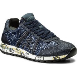 Sneakersy PREMIATA - Lucy-D 2508 Granatowy. Niebieskie półbuty damskie marki Premiata, na co dzień, z aplikacjami, ze skóry ekologicznej, bez obcasa, na płaskiej podeszwie, bez zapięcia. W wyprzedaży za 489,00 zł.