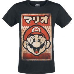 T-shirty męskie: Super Mario Propaganda Mario T-Shirt czarny