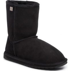 Buty EMU AUSTRALIA - Platinum Stinger Slim Lo WP20002 Black. Czarne kozaki damskie EMU Australia, ze skóry, na niskim obcasie, bez zapięcia. Za 799,00 zł.