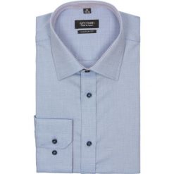 Koszula bexley 2212 długi rękaw custom fit niebieski. Niebieskie koszule męskie non-iron Recman, na lato, m, z bawełny, z klasycznym kołnierzykiem, z długim rękawem. Za 49,99 zł.