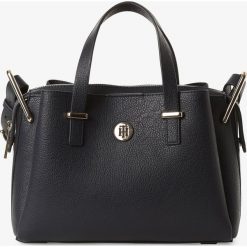 Tommy Hilfiger - Damska torebka na ramię, niebieski. Niebieskie torebki klasyczne damskie TOMMY HILFIGER, bez wzorów, na ramię, bez dodatków. Za 649,95 zł.