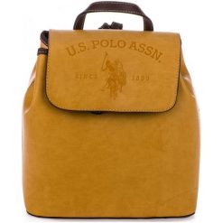 U.S. POLO ASSN. plecak damski żółty Cowtown. Żółte plecaki damskie U.S. Polo Assn., bez wzorów, ze skóry. Za 439,00 zł.