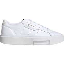 Adidas Originals Sleek Super Tenisówki Biały. Białe trampki i tenisówki damskie adidas Originals, bez wzorów, ze skóry, bez zapięcia. Za 404,95 zł.