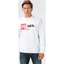 Diesel S-Samy Bluza Biały. Białe bluzy męskie Diesel, s, bez wzorów, z bawełny, bez kołnierzyka, bez rękawów, bez kaptura. Za 473,95 zł.