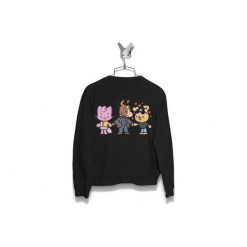 Bluza Słodki BoJack Męska. Czarne bluzy męskie marki Failfake, s, bez wzorów, bez kołnierzyka, bez rękawów, bez kaptura. Za 160,00 zł.