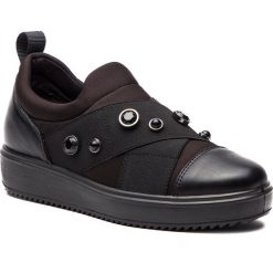 Sneakersy IGI&CO - 2154000 Nero. Czarne półbuty damskie marki IGI&CO, na co dzień, bez wzorów, ze skóry, bez obcasa, na płaskiej podeszwie, bez zapięcia. W wyprzedaży za 279,00 zł.