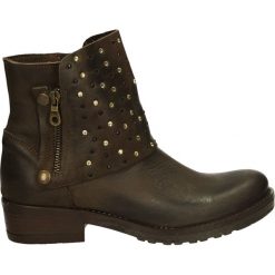 Botki - 212 NAB TDM. Brązowe botki damskie skórzane marki Venezia. Za 239,00 zł.