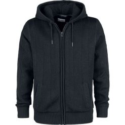 Shine Original Tulsa - Boa Hooded Knit Bluza z kapturem rozpinana czarny. Czarne bluzy męskie rozpinane Shine Original, l, z dzianiny, z kapturem. Za 244,90 zł.