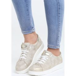 Złote Buty Sportowe Dutch Girl. Żółte buty sportowe damskie Born2be, bez wzorów, sportowe. Za 29,99 zł.