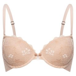 Biustonosz push-up Emporio Armani Underwear 162394 CC204 03050. Brązowe biustonosze Emporio Armani Underwear, bez wzorów, z elastanu. W wyprzedaży za 159,00 zł.