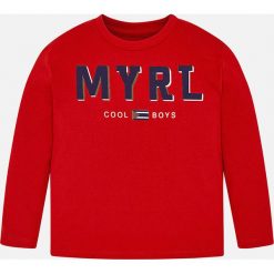 Mayoral - Longsleeve dziecięcy 92-134 cm. Żółte t-shirty chłopięce Mayoral, z nadrukiem, z bawełny, z długim rękawem. Za 43,90 zł.