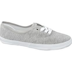 Tenisówki damskie Vty popielate. Szare trampki i tenisówki damskie Vty, bez wzorów, z gumy, bez zapięcia. Za 39,90 zł.