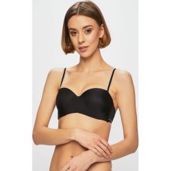 Emporio Armani - Biustonosz. Czarne biustonosze Emporio Armani, z haftami, z elastanu. W wyprzedaży za 139,90 zł.