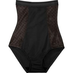 Figi panty shape Level 2 bonprix czarno-matowy beżowy. Czarne majtki damskie bonprix, bez wzorów. Za 42,99 zł.