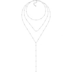 Srebrny naszyjnik - (D)34 cm. Szare naszyjniki damskie marki Alicja&Maria, srebrne. W wyprzedaży za 299,95 zł.